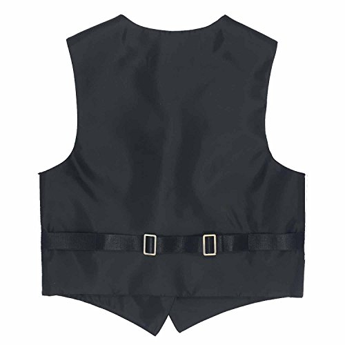 Spencer J's Men’s Formal Tuxedo Suit Vest Tie Bowtie and Pocket Square 4 Piece Set Variety of Colors3