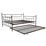 DHP Manila Metal Daybed and Trundle, Queen, Bronze