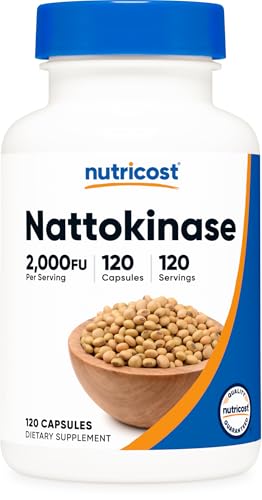 Nutricost Nattokinase 2 000FU 120 Capsules - Gluten Free Non-GMO Vegetarian Friendly