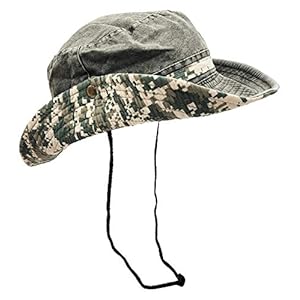 Outdoor Boonie Sun Hat for Hiking, Camping, Fishing, Operator Floppy Military Camo Summer Cap for Men or Women