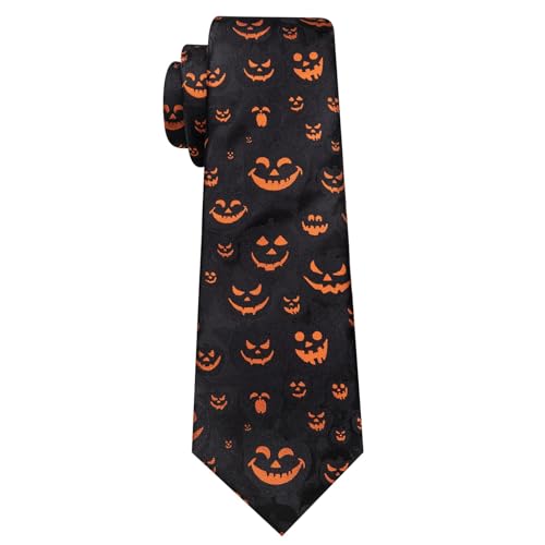 Image of Barry.Wang Man Tie Sets Skull Ties Animal Extra Long Necktie Silk Woven Handkerchief Cufflinks Festival Party Gift