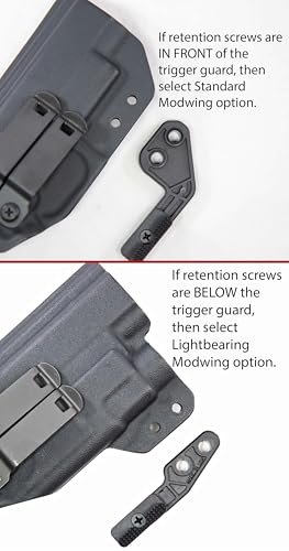Kit EDC griffe de dissimulation Modwing clip métallique DCC étui IWB Kydex