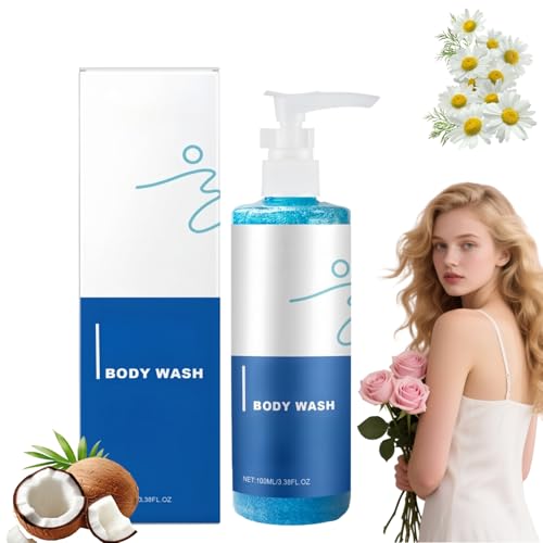 Exfoliating Body Wash, Body Soap with Long-Lasting Freshness & Moisturization, Hydrating Shower Cream Body Wash & Bath Gel for Men and Women, Daily Bathing Cleanser for All Skin Types, Shower Soap