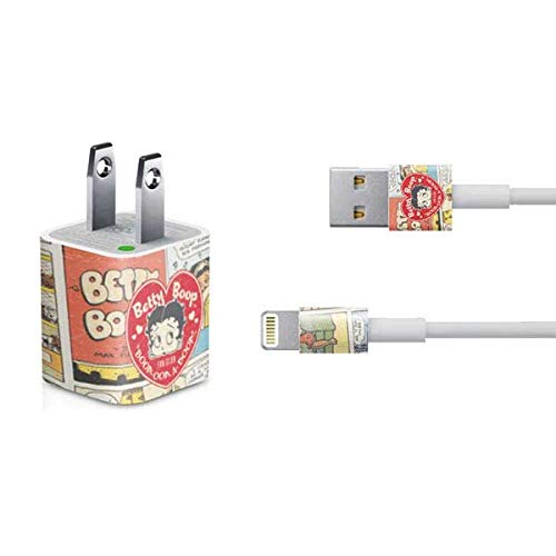 Skinit Decal Other Skin Compatible with iPhone Charger (5W USB) - Officially Licensed Betty Boop Comic Strip Design
