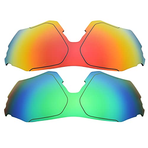 Lentes EVZero Range compatibles en rojo y verde para ciclismo y running
