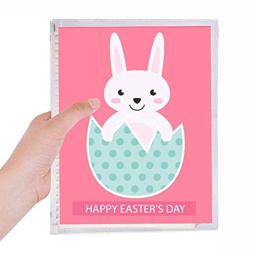 Carnet lapin de Pâques à spirale rechargeable avec pages blanches pour le dessin