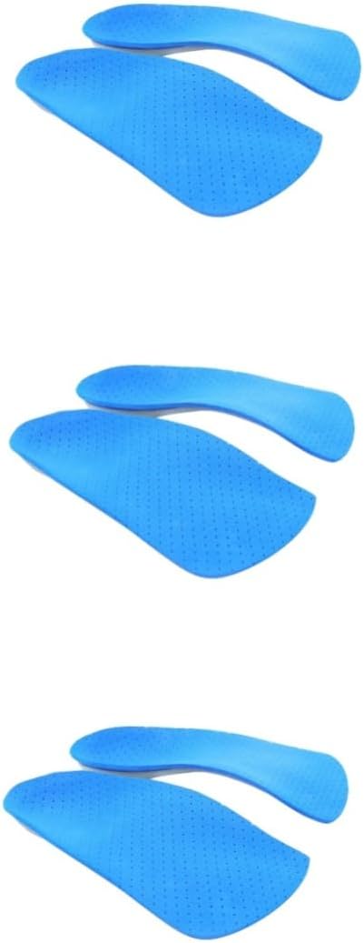 NOLITOY 3pairs Non- Arch Supports Eva Half Insoles for Breathable Foot Care Pads for Sports Running Hiking Comfortable Fit for Men Women