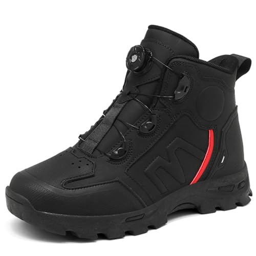 Bottes de moto pour hommes avec protections et coussinet de vitesse pour biker