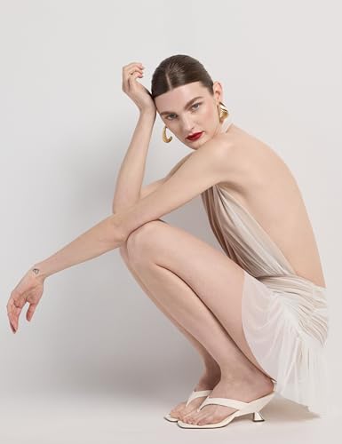 Norma Kamali Women's Ruffle Halter Mini Dress2