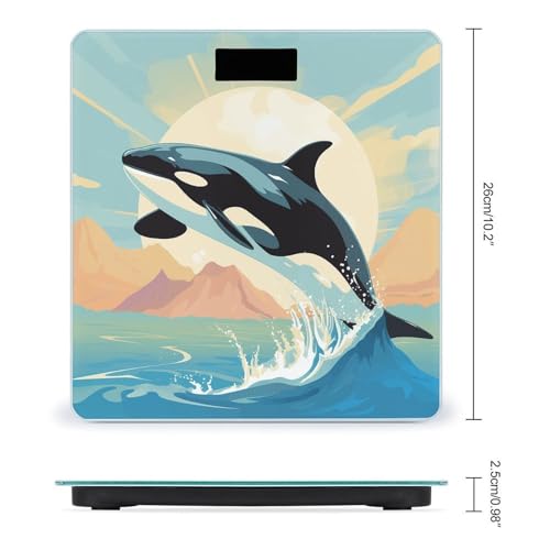 Báscula de baño digital Orca In The Sea con vidrio templado miniatura 2