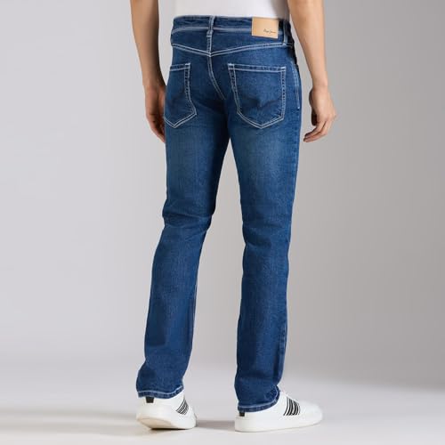 Image of Pepe Jeans Men's Jeans | Straight Fit | Mid Rise | Stretchable