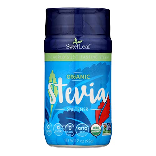 Sweetleaf Organic Stevia Shaker Jar, 230 Servings #TOP7