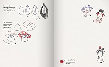 Paperback The Ballpoint Doodle Handbook: A red, blue and black inspired activity book