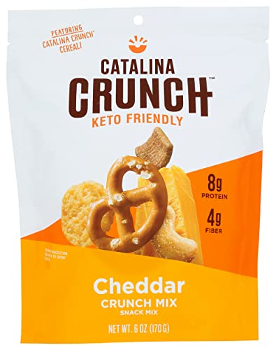 Image of Catalina Snacks Crunch Cheddar Snack Mix, Keto Friendly, Gluten Free, 6 Ounce (Pack of 6)