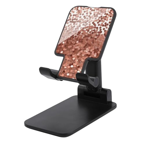 Support de téléphone portable pour bureau or rose brillant unique
