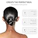 80Pcs Hair Nets for Buns -Black Ballet Bun Nets & Hair Pins for Girls & Women Invisible Bun Covers for Women's Hair 30Pcs 12Inch Nets and 50Pcs Hair Pins for Buns Ballet Bun Kit