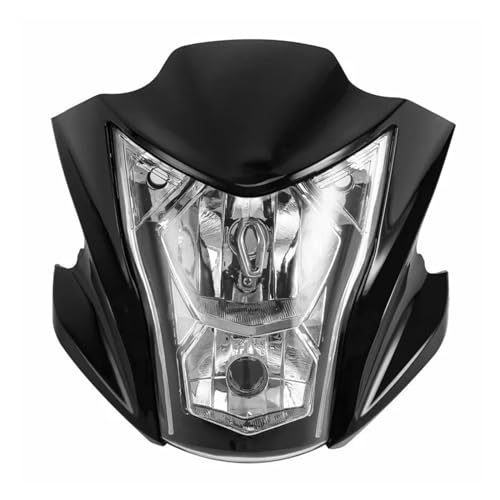 XCZPRKMXY Motorcycle Black Headlight Fairings Head Light Lamp Cowling Compatible With Kawasaki ER6N 2012-2015 2013 2014 headlights assembly(Black)