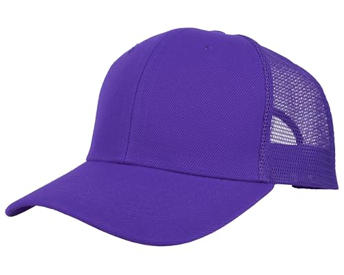 Image of Gelante Mesh Trucker Baseball Cap Snapback Hat Structured Front Panel