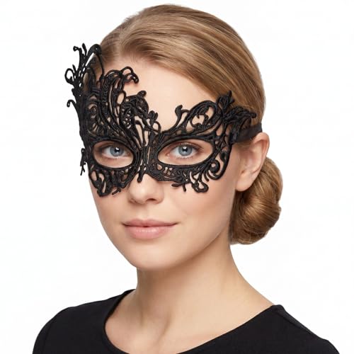 Exlinonline Lace Masquerade Mask for Women Adult,Soft Gentle Material,Specially For Costume,Thememed Party
