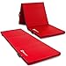 Hop-Sport Turnmatte klappbar Bodenmatte für Zuhause Fitnessmatte Gymnastikmatte Flatmatte in Zwei Stärken 4cm/5cm (Rot)