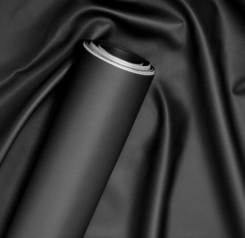 VViViD Bycast65 Black Mesh Pattern Faux Leather Marine Vinyl Fabric Roll (10ft x 54")