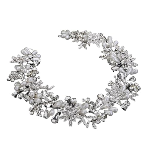 Diadèmes pour femmes en perles : la solution pour fixer une coiffure de mariage