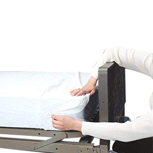 Graham-Field Plastic Contoured Mattress Cover with Elastic Bound Corners Fits Snugly Over The Top of Mattress, 80" x 36" x 6" Hospital Bed Sheet, Pack of 50, 3864-1-50C