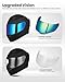 AUBOA Full Face Motorcycle Helmets for Adults Men and Women DOT Street Bike Racing Helmet with Extra Clear Visor Model MD-813C (Matte Black, L)