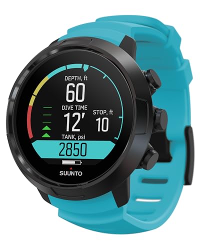 SUUNTO Dive D5 Montre de Plongée Numérique avec Écran Couleur, Étanche à 100 m, Ordinateur sous-Marine avec Fonctions de Réveil, Chronomètre, Météo,...