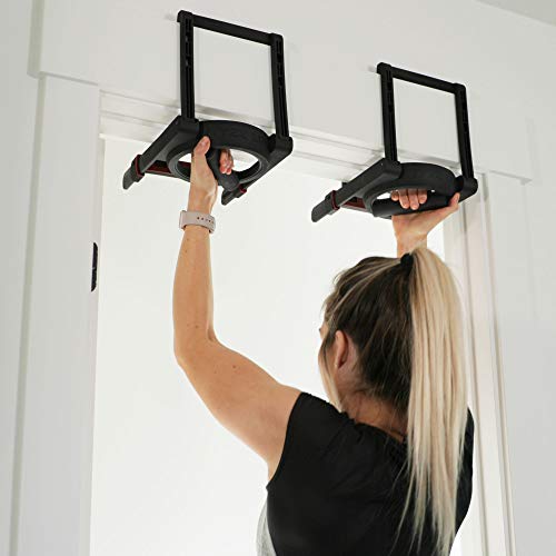 Jayflex Portable Door Frame Pull Up Bar Ryze Ups - Rotating Handles, No Screws Needed - 275 Lbs Capacity - Perfect For Home Or Travel #TOP1