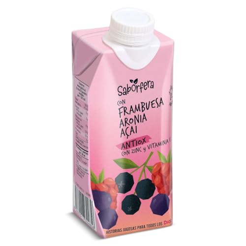 Bebida de zumo con frambuesa antiox Saborfera de Dia brik 330 ml