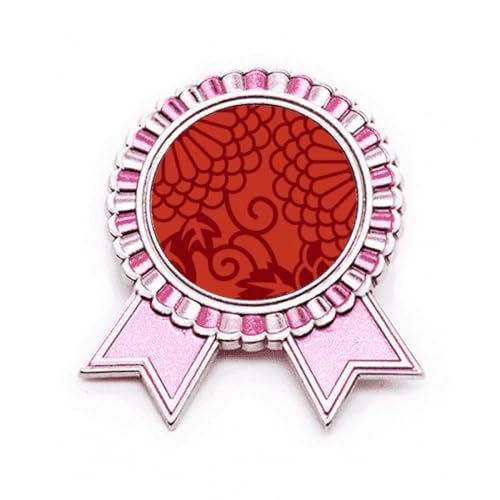 Broche rose fleurs asiatiques de style chinois japonais : le cadeau idéal en métal