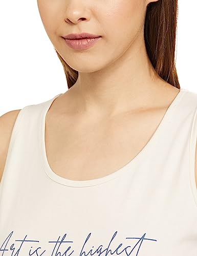 Image of Amazon Brand - Symbol Women's Cotton Regular Fit Sleveless Top and Jogger Night Suit (Night Wear | Lounge Wear Set) (Available in Plus Sizes)