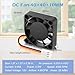 WDERAIR 40mm x 10mm 12V Slim Wing DC Brushless Cooling Fan-High Speed 3Pin for Radiator/Electronics/DIY Replacement Cooling, Small Electric Ventilation Projects-(SW40 X 2-4500RPM)
