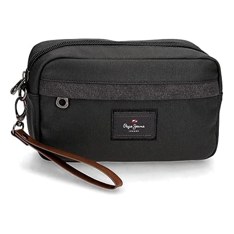 Estuche de mano Pepe Jeans Court de algodón y poliéster con bolsillos frontales y traseros Cover