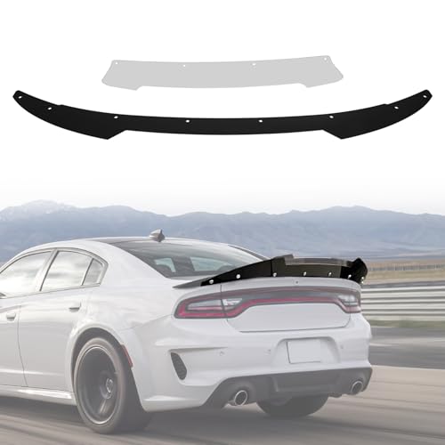 AMSPRAC Venom V2 Rear Wickerbill Spoiler fit for Dodge Charger 2015-2023 SRT ScatPack Hellcat Rear Spoiler Wing Trunk Lip Rear Body Part Molding Cover Trim Exterior Sporty Decoration Accessories