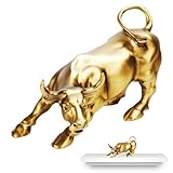Wall Street Bull & Bear Schlacht Harz Statue,Abstrakte Figur-Bull Bear Fight Financial Broker Geschenk, Bulle & Bear Deko, Abstrakte Figur-Bull Bear Fight Finanzmakler Geschenk, Dekoration für Wohnzim