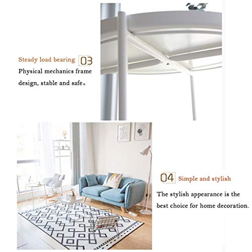 Table d'appoint meuble simple et élégant au fini noir mat d'exception - 5
