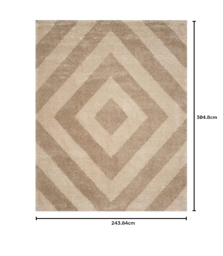 Image of Presence Gorgeous Design of Super Soft Shaggy Carpet for Living Room, Bedroom, Hall and Anywhere in Home. [8x10 feet]
