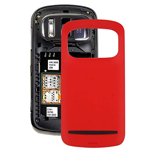 Cadre central Nokia 808 PureView avec coque de batterie rouge de remplacement