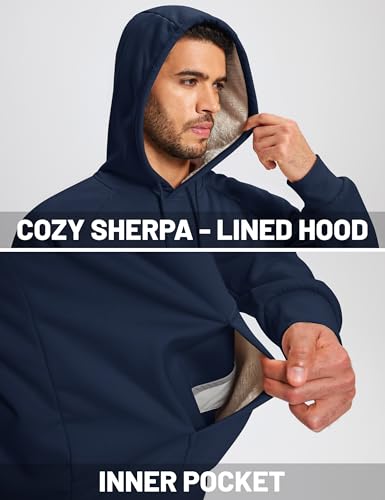 Cavva Men's Sherpa Hoodie Fleece Lined Pullover Warm Thermal Winter Workwear Mens Windproof Heavyweight Sweatshirt3