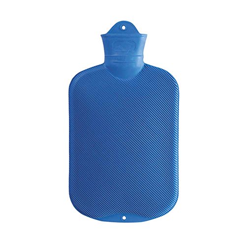 Sänger - Bolsa de agua caliente, 2 L, diseño de láminas, color azul