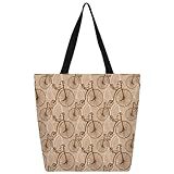 Sac à main fourre-tout de grande capacité : 34,5 x 13 x 40 cm, 1 poche principale de grande capacité, 1 petite poche intérieure zippée, assez pour répondre à vos besoins de transport, les impressions personnalisées vous rendent unique.