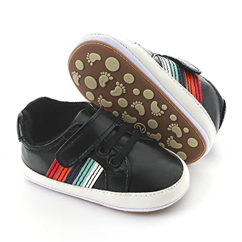 Image of Clowora Baby Boys Girls Shoes Non-Slip Rubber Sole Sneakers Infant First Walking Toddler Crib Shoes Newborn Loafers Flats.