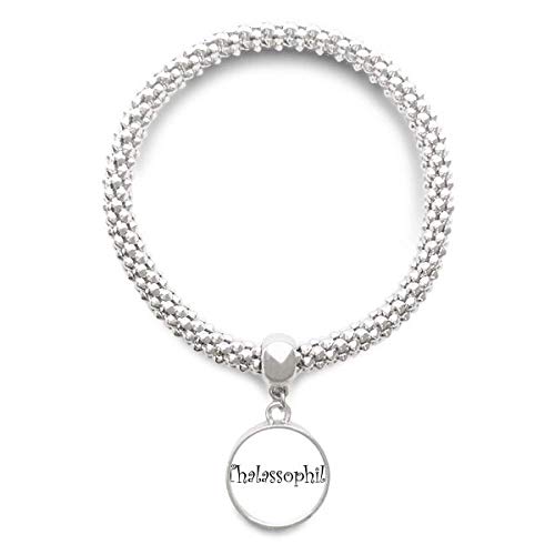 Bracelet Thalassophile sliver chaîne réglable pour solutionner les poignets fins