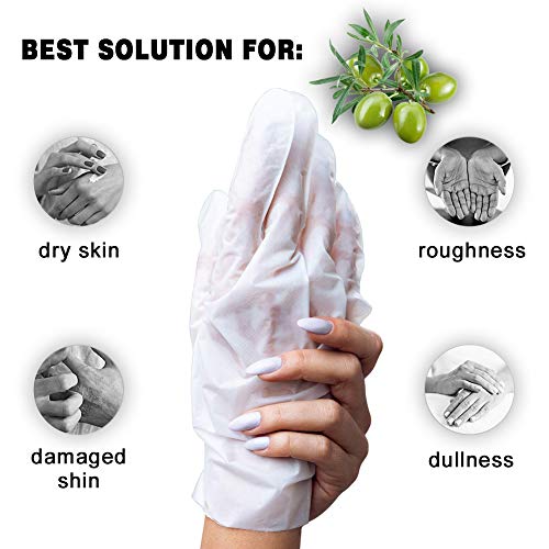 [Mond'sub] 5 Pairs Mineral Olive Oil Moisturizing Hand Masks | Moisturizer Hands Mask For Women & Men | Premium Hydrating Gloves For Dry Hands & Damaged Skins With Rich Vitamin E And A… #TOP1