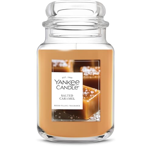 Yankee Candle Salted Caramel 22oz Candle (150‑Hour Burn)