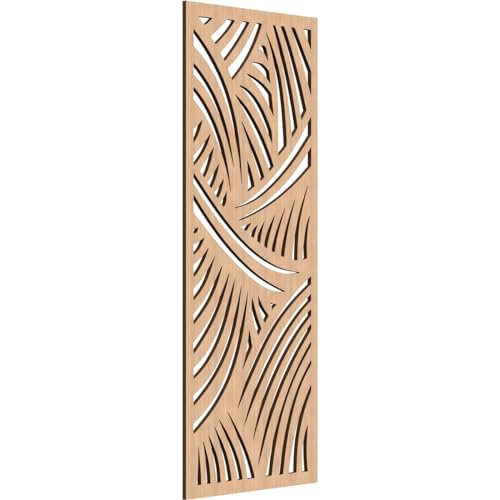 Image of Chester Decorative Pierced Fretwork Wood Wall Panels, 19 3 /8 inchW x 49 3 /8 inchH x 3 /8 inchT, Hickory