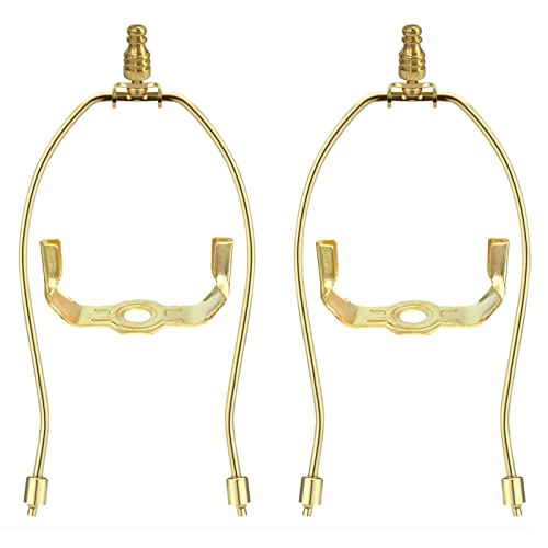 Gigivosha Lamp Shade Harp Holder For Table And Floor Lamps,2 Set Heavy Duty Detachable Lamp Shades Bracket With 3/8 Standard Saddle And Lamp Finials thumb #3