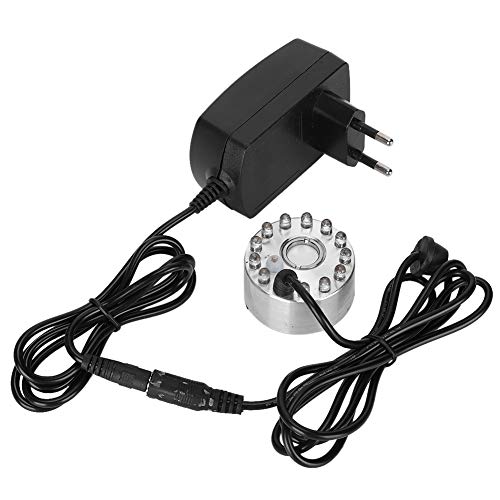 Atyhao Nebel Maker Dekoration Ornament Wasser Brunnen Fließendes Wasser Zerstäuber Luftbefeuchter Ultraschall 12 Lichter Mini Wasser Brunnen Nebel Maker (EU-Stecker 100-240V), Atyhaod0bn63ka8w-11